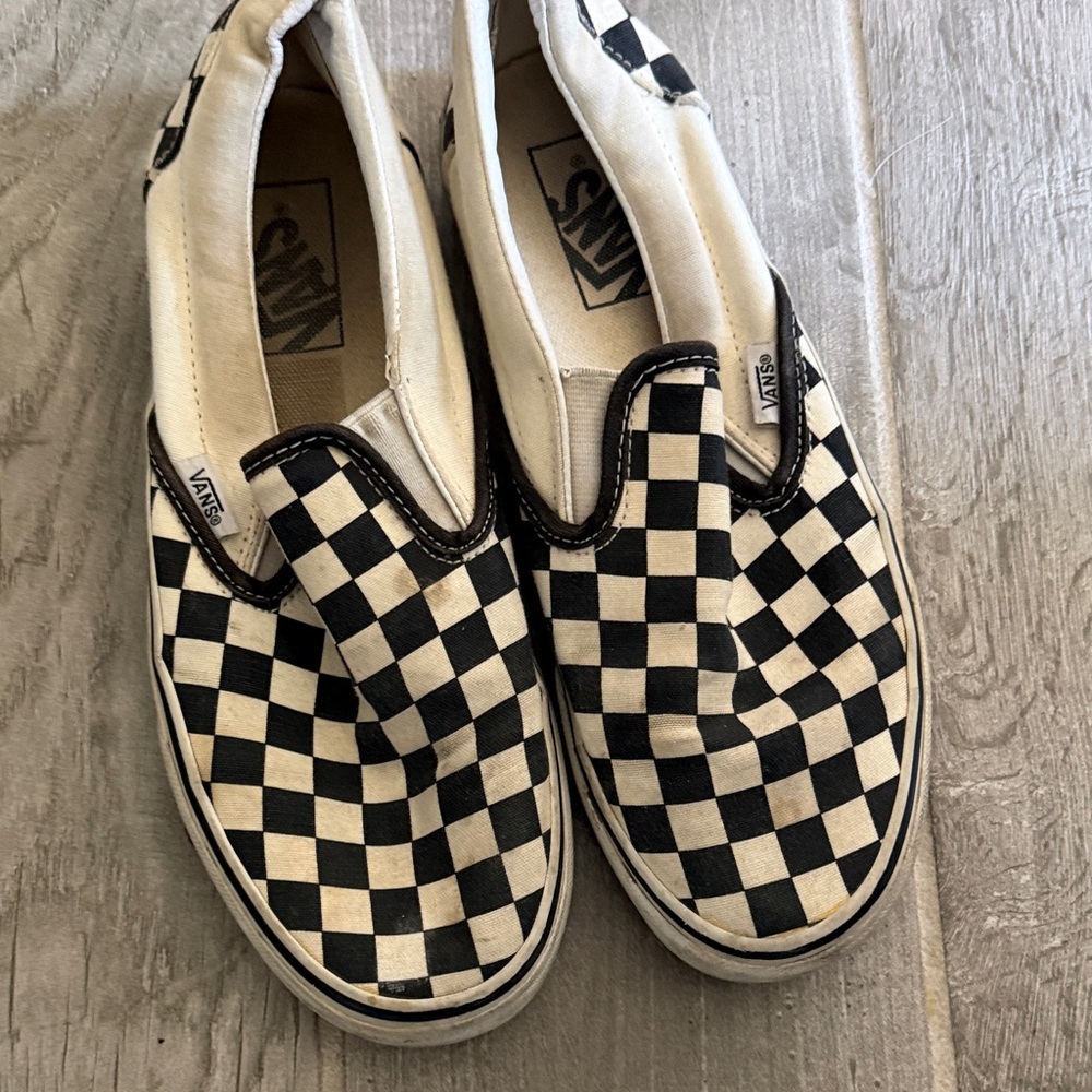 Vans Checkerboard Slip-On Sneakers